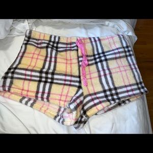 Mandees Plaid Pajama Shorts Womens XL